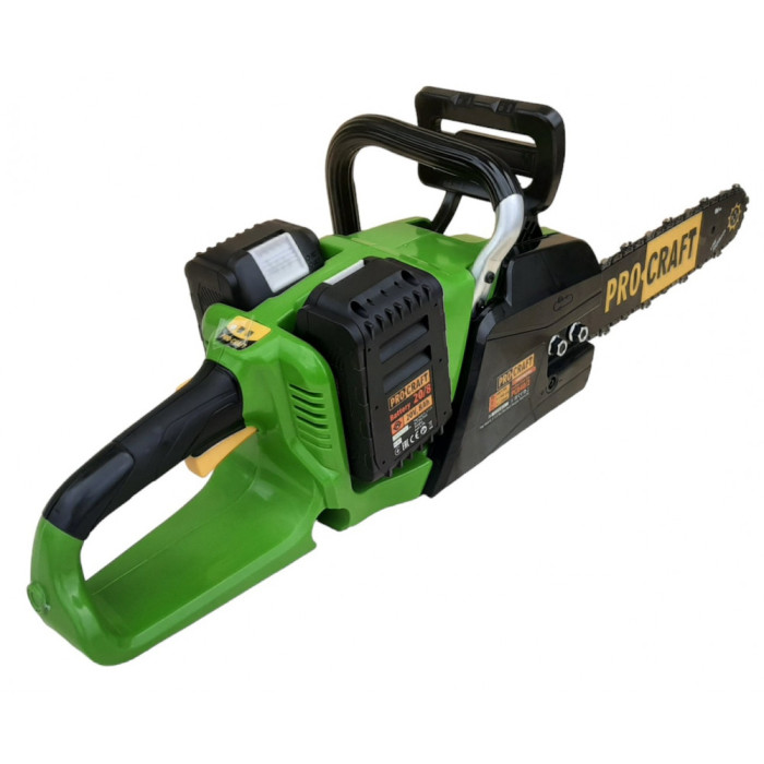 Акумуляторна пила Procraft PCA40/2 з акумуляторами по 8 Аг та зарядним 